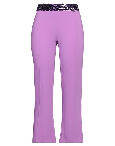 CRISTINAEFFE Casual trouser Purple 97% Viscose, 3% Elastane