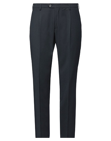 LUCA BERTELLI Casual pants Navy 65% Polyester, 32% Viscose, 3% Elastane