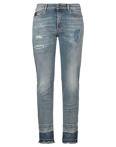 VERSACE JEANS COUTURE Denim trousers Blue 98% Cotton, 2% Elastane