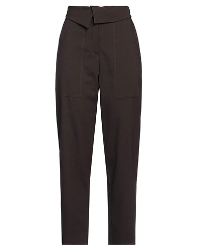 8PM Casual pants Dark brown 56% Polyester, 41% Viscose, 3% Elastane