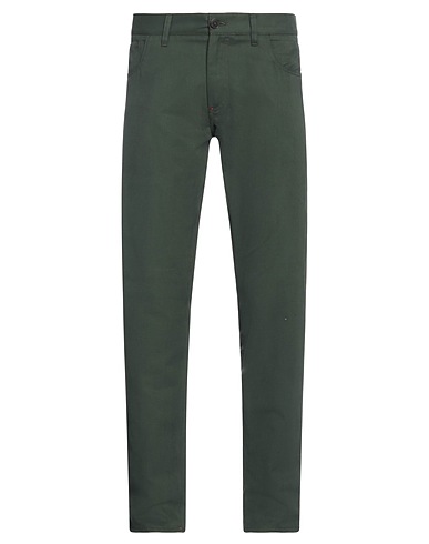 ISAIA パンツ ダークグリーン コットン 100%