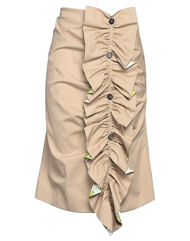 MSGM Midi skirt Beige 100% Cotton