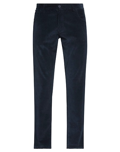 ISAIA Casual pants Midnight blue 99% Cotton, 1% Elastane