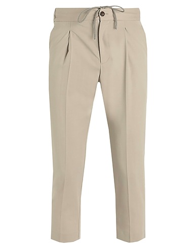 ATTACHMENT Pantalone Beige 50% Lana, 47% Poliestere, 3% Poliuretano