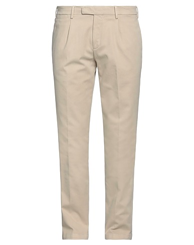 DEVORE INCIPIT Casual trouser Beige 97% Cotton, 3% Elastane