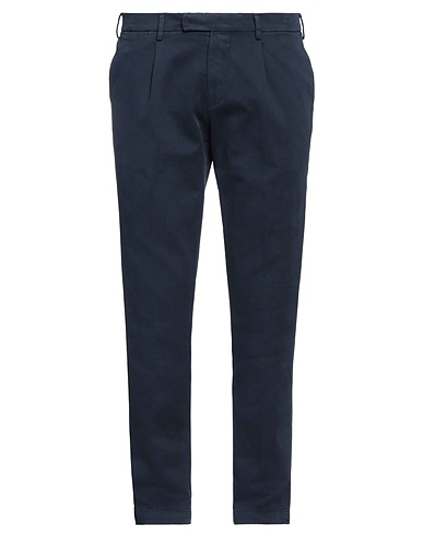 DEVORE INCIPIT Casual trouser Navy blue 97% Cotton, 3% Elastane