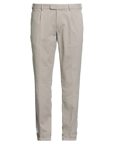 DEVORE INCIPIT Casual pants Taupe 97% Cotton, 3% Elastane