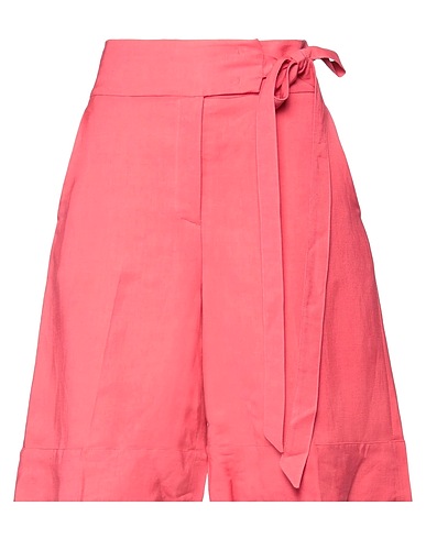 TWINSET Shorts & Bermuda Coral 71% Viscose, 29% Linen