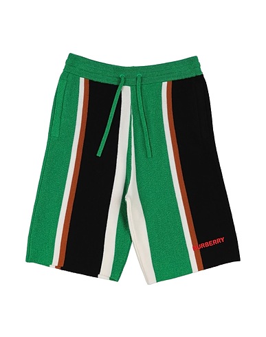 BURBERRY Shorts & Bermuda Green 84% Wool, 16% Cashmere