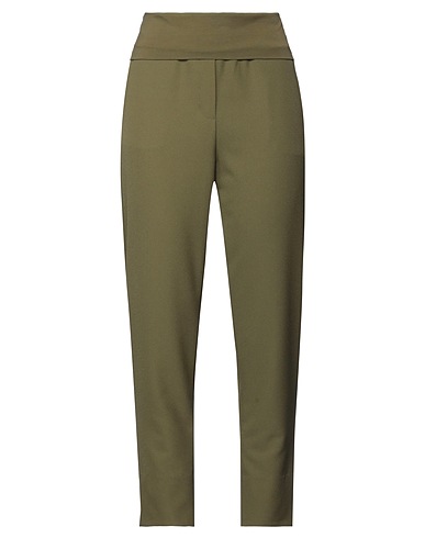 MANILA GRACE Pantalone Verde militare 96% Cotone, 4% Elastan, Poliestere