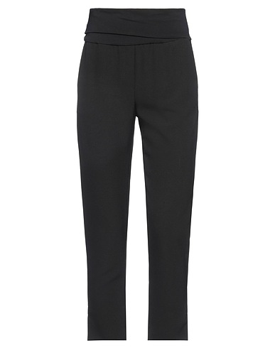 MANILA GRACE Pantalone Nero 96% Cotone, 4% Elastan, Poliestere