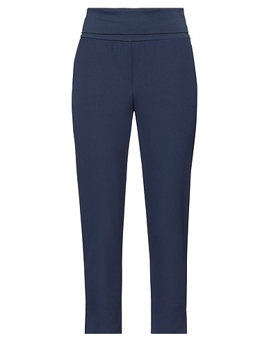 MANILA GRACE Pantalone Blu navy 96% Cotone, 4% Elastan, Poliestere