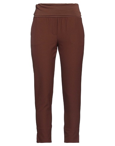 MANILA GRACE Pantalone Marrone 96% Cotone, 4% Elastan, Poliestere