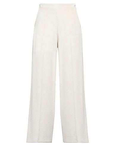 MUCH MONEY Pantalone Avorio 86% Poliestere, 12% Poliammide, 2% Elastan