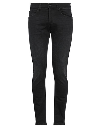 DONDUP Denim pants Black 98% Cotton, 2% Elastane