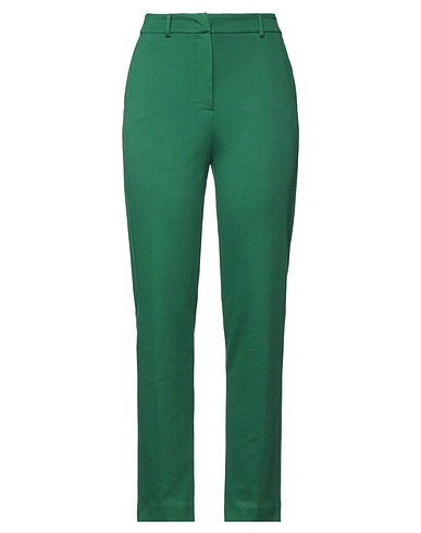 HANITA Casual pants Green 97% Polyester, 3% Elastane