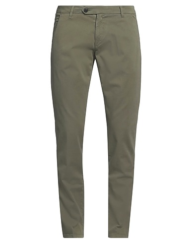 ROŸ ROGER'S Chinos Verde militare 97% Cotone, 3% Elastan