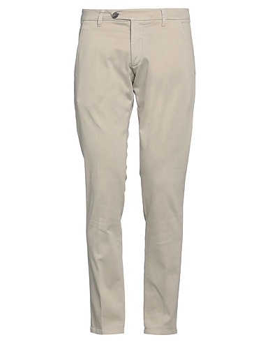 ROŸ ROGER'S Chinos Grigio chiaro 97% Cotone, 3% Elastan