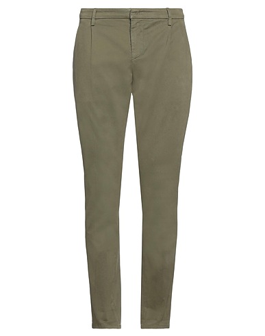 DONDUP Casual trouser Military green 98% Cotton, 2% Elastane