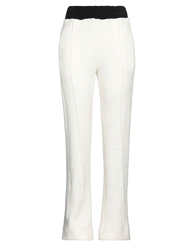 CASABLANCA Casual pants Off white 39% Modal, 17% Virgin Wool, 17% Polyamide, 14% Polyester, 13% Cashmere