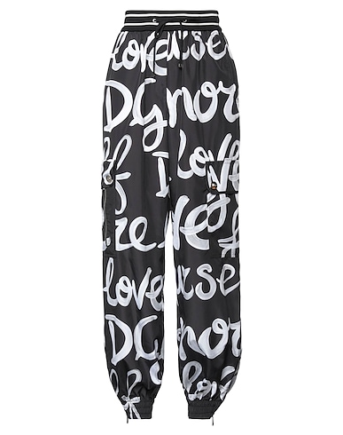 DOLCE&GABBANA Cargo Black 100% Polyester, Silk, Polyamide, Elastane