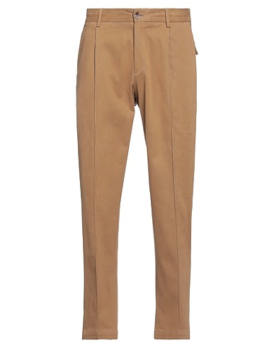 DEVORE INCIPIT Casual trouser Camel 97% Cotton, 3% Elastane