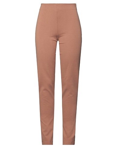 MARIUCCIA Casual trouser Camel 68% Rayon, 27% Nylon, 5% Elastane