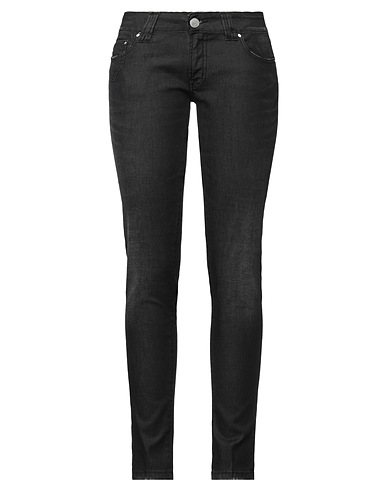 DON'T CRY Pantaloni jeans Nero 98% Cotone, 2% Elastan