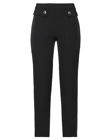 SIMONA CORSELLINI Casual trouser Black 93% Polyester, 7% Elastane