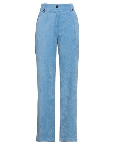 NENETTE Casual pants Light blue 90% Polyester, 8% Nylon, 2% Elastane