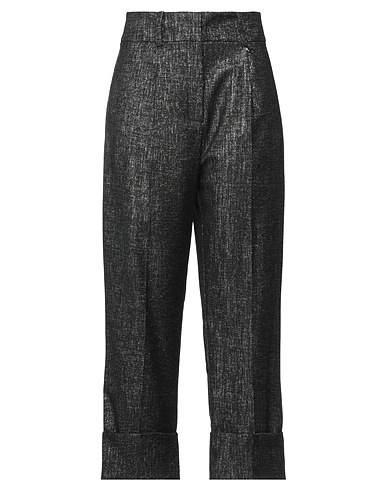PATRIZIA PEPE SERA Casual trouser Black 51% Viscose, 36% Polyester, 6% Metallic fiber, 6% Polyamide, 1% Elastane