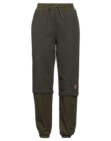 EMPORIO ARMANI Pantalone Verde militare 100% Cotone, Poliammide
