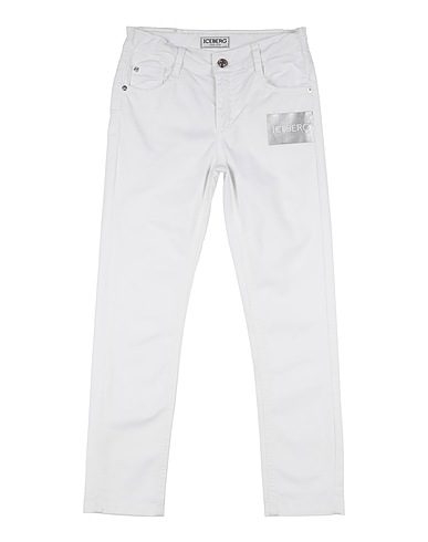 ICEBERG Casual trouser White 98% Cotton, 2% Elastane