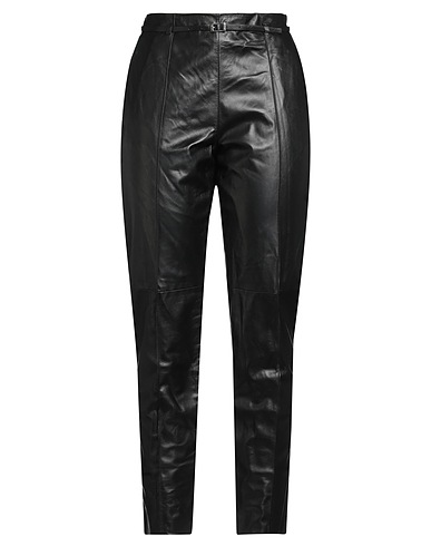 DROMe Casual pants Black 100% Lambskin