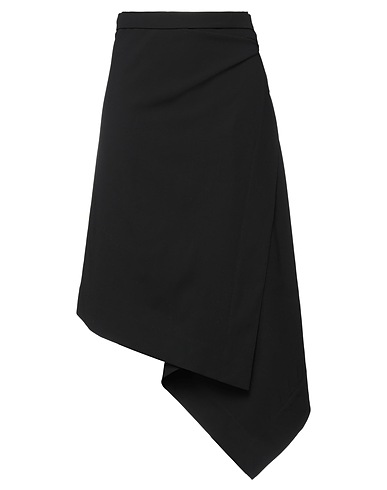 MICHAEL KORS COLLECTION Midi skirt Black 100% Virgin Wool
