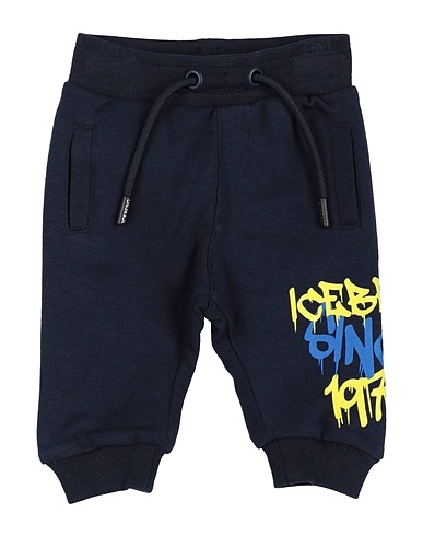 ICEBERG Casual trouser Navy blue 85% Cotton, 15% Polyester