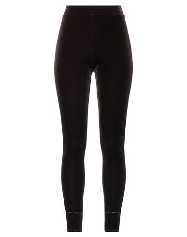 ALEXANDRE VAUTHIER Leggings Dark brown 92% Polyester, 8% Elastane