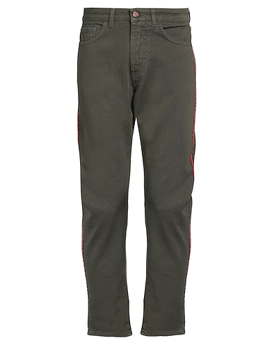 DERRIERE HERITAGE CO. Casual pants VERDE MILITARE 100% Cotton