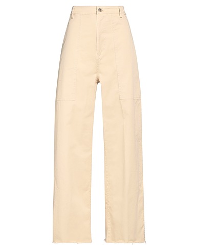 SEMICOUTURE Pantalone Beige 97% Cotone, 3% Elastan