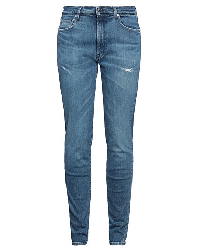 (+) PEOPLE Denim trousers Blue 97% Cotton, 3% Elastane