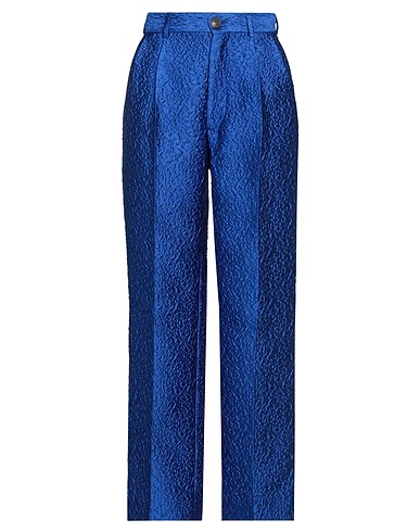 KOCHÉ Casual trouser Blue 62% Polyester, 21% Polyamide, 17% Silk