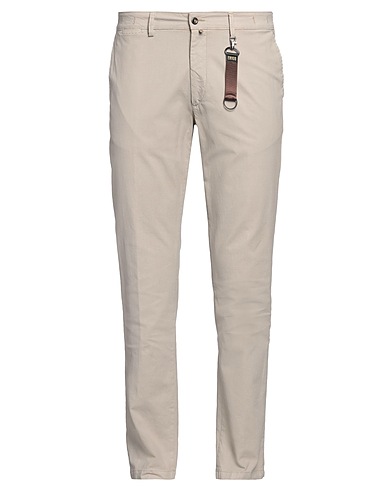 EXIGO Casual pants Beige 97% Paper, 3% Elastane