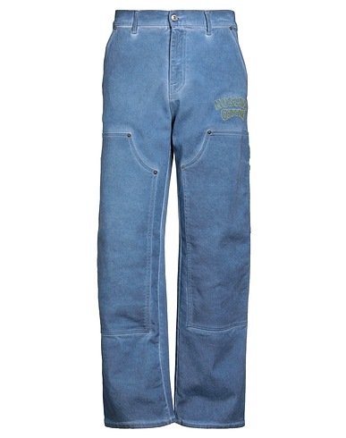 MOSCHINO Denim pants COUTURE Slate blue 98% Cotton, 2% Elastane