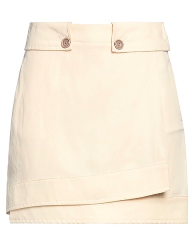 MANILA GRACE 미니 스커트 아이보리 리오셀, 코튼