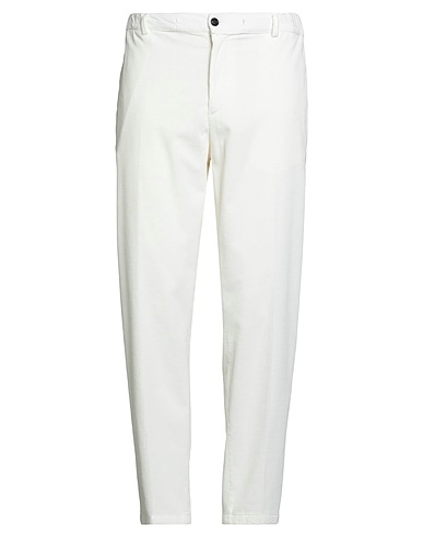 LIU •JO MAN Casual trouser Ivory 98% Cotton, 2% Elastane
