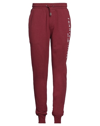 TOMMY HILFIGER Casual trouser Burgundy 100% Cotton