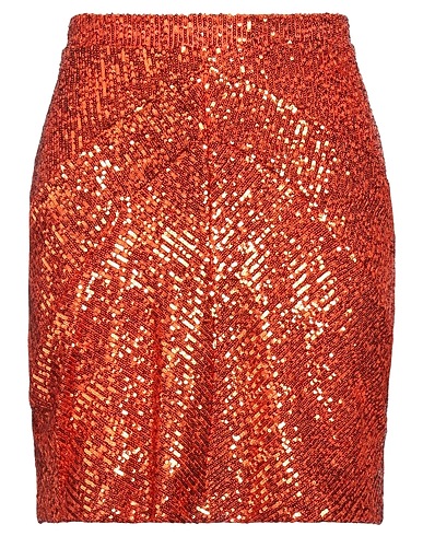 SILVIAN HEACH Mini skirt Orange 95% Polyester, 5% Elastane