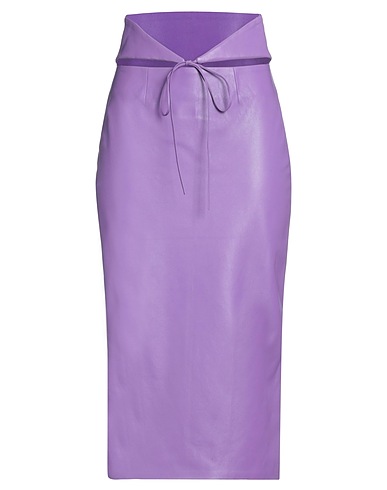 GIUSEPPE DI MORABITO Midi skirt Mauve 100% Lambskin