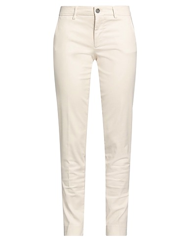 BERWICH Casual trouser Ivory 98% Cotton, 2% Elastane