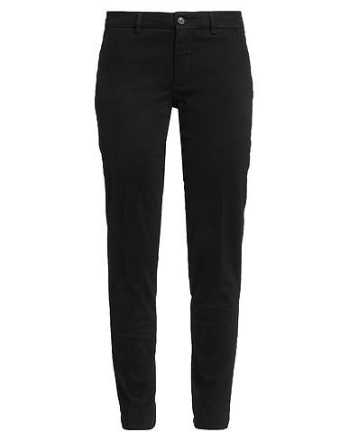 BERWICH Casual trouser Black 98% Cotton, 2% Elastane